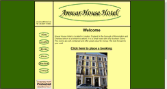 Desktop Screenshot of anwarhousehotel.co.uk